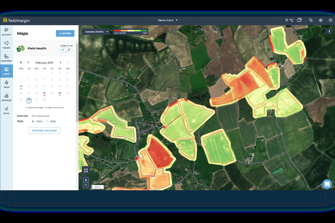 Fieldmargin launches low-cost satellite imagery service - Future Farming