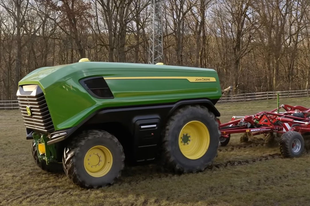 Netto Productie Aankondiging VIDEO | John Deere shows autonomous electric tractor - Future Farming